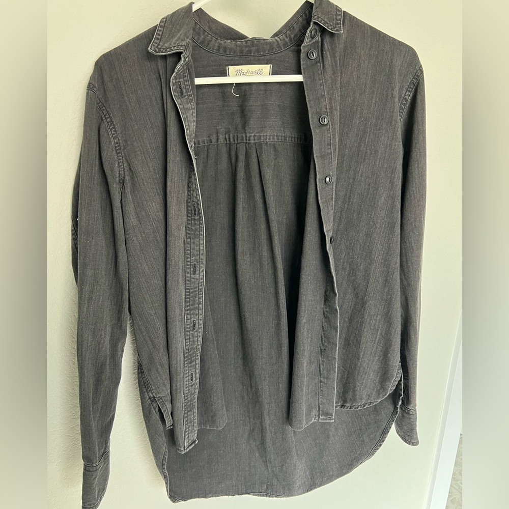 Madewell Black Denim Shirt